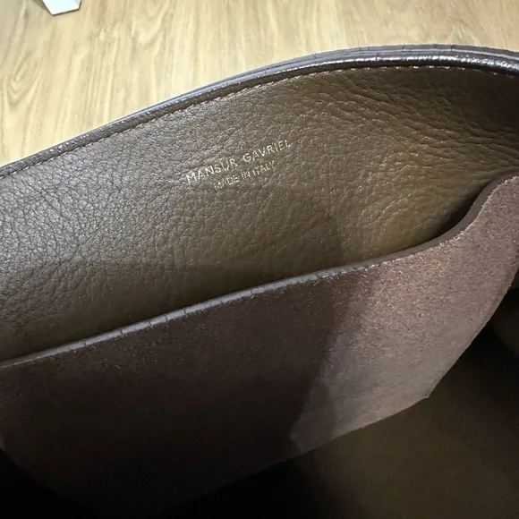 Mansur Gavriel suede drawstring hobo bag - Picture 13 of 14